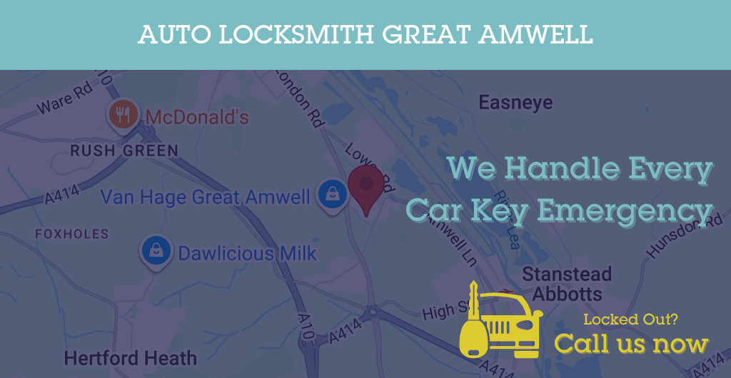 Auto Locksmith Services in Great Amwell - EN postcode